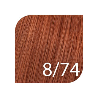 Wella Koleston Perfect 8/74 - Light Blonde Brown Red / Koleston Perfect Me+ Deep Browns Permanent Hair Color (57g/2.0oz)