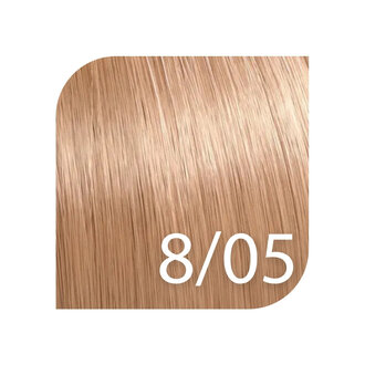 Wella Illumina Color 8/05 - Light Blonde Natural Mahogany / Illumina Color Permanent Hair Color (57ml/2.0oz)