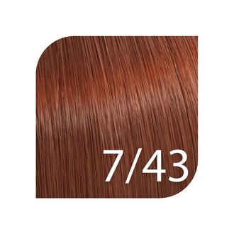 Wella Color Touch 7/43 - Medium Blonde/Red Gold / Color Touch Vibrant Reds Demi-Permanent Hair Color (57g/2.0oz)