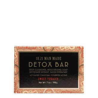 18.21 Man Made Sweet Tobacco Detox Bar Activated Charcoal Soap (198g/7.0oz)