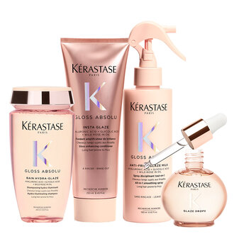 Kérastase Paris Ensemble brillance Gloss Absolu (2x 250ml/8.45oz, 190ml/6.42oz, 45ml/1.52oz) Kérastase Paris Ensemble brillance Gloss Absolu (2x 250ml/8.45oz, 190ml/6.42oz, 45ml/1.52oz)