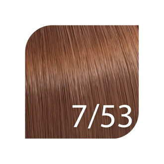 Wella Illumina Color 7/53 - 7/RvG - Medium Blonde Mahogany Gold / Illumina Color Permanent Hair Color (57ml/2.0oz)