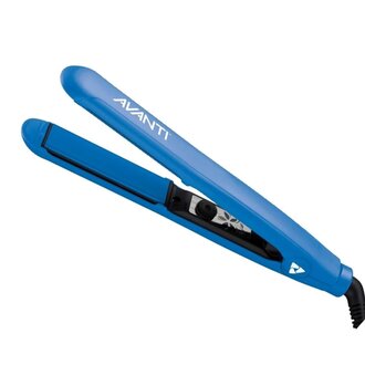 AVANTI Flat Iron (25mm/1") Titanium, Tourmaline & Ceramic - Blue