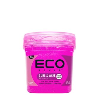 Eco Style Gel coiffant rose "Curl & Wave" Eco Style Gel coiffant rose "Curl & Wave"