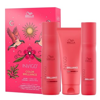 Wella Professionals Trio couleur "Invigo Color Brilliance" cheveux épais (300ml/10.1oz, 250ml/8.4oz, 150ml/5.07oz) Wella Professionals Trio couleur "Invigo Color Brilliance" cheveux épais (300ml/10.1oz, 250ml/8.4oz, 150ml/5.07oz)