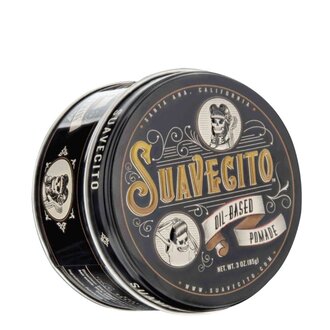 Suavecito Pommade à base d'huile "Oil-Based Pomade" - Lustre et tenue moyenne (85g/3.0oz)