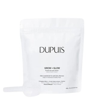 Dupuis Supplément alimentaire pour cheveux "Grow + Glow" - Pêche et mangue Dupuis Supplément alimentaire pour cheveux "Grow + Glow" - Pêche et mangue