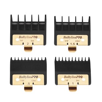BaByliss PRO Ensemble de 4 guides de coupe pour tondeuse de finition "FXPTG Premium Trimmer Guard" BaByliss PRO Ensemble de 4 guides de coupe pour tondeuse de finition "FXPTG Premium Trimmer Guard"