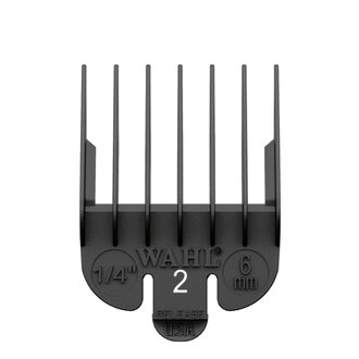 WAHL Professional Guide de coupe #2 en nylon - Noir (6mm/1/4") WAHL Professional Guide de coupe #2 en nylon - Noir (6mm/1/4")