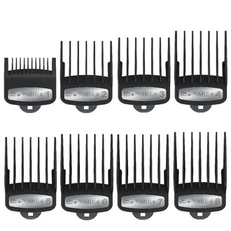 WAHL Professional Ensemble de 8 guides de coupe premium #1 à #8 #53110 WAHL Professional Ensemble de 8 guides de coupe premium #1 à #8 #53110