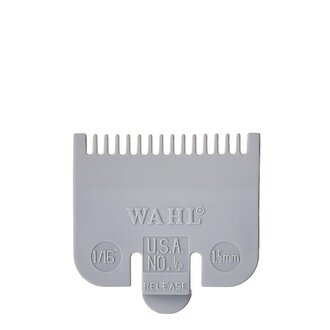 WAHL Professional No.1/2 Color Coded Nylon Cutting Guide Comb (1.5mm/1/16") - Grey