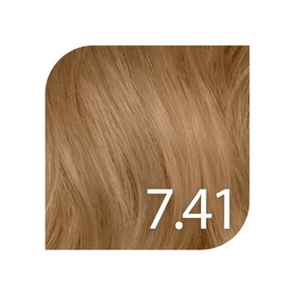 Revlonissimo Color Excel 7.41 - Dark Chestnut Ash Blonde / Color Excel by Revlonissimo Ammonia Free Tone on Tone Color (70ml/2.3oz)