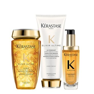 Kérastase Paris Trio à l'huile sublimatrice Elixir Ultime (250ml/8.5oz, 200ml/6.8oz, 75ml/2.5oz)
