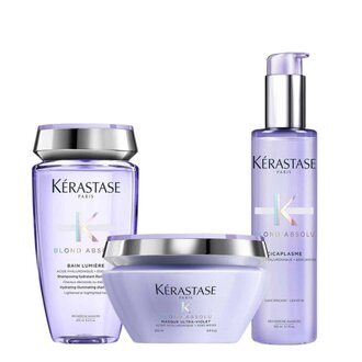 Kérastase Paris Trio illuminateur anti-reflets cuivrés Blond Absolu (250ml/8.5oz, 200ml/6.7oz, 150ml/5.1oz)