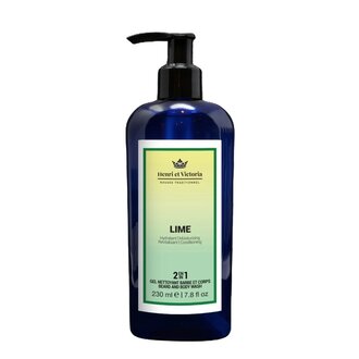 Henri et Victoria Gel nettoyant 2 en 1 barbe et corps "Lime" (230ml/7.8oz) Henri et Victoria Gel nettoyant 2 en 1 barbe et corps "Lime" (230ml/7.8oz)