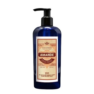 Henri et Victoria Gel nettoyant 2 en 1 barbe et corps "Amande" (230ml/7.8oz)