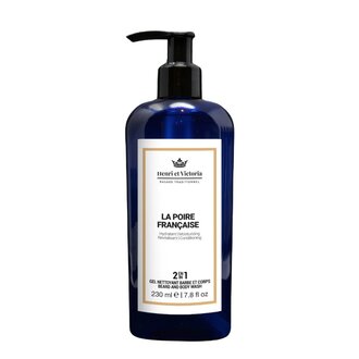Henri et Victoria Gel nettoyant 2 en 1 barbe et corps "La Poire Française" (230ml/7.8oz) Henri et Victoria Gel nettoyant 2 en 1 barbe et corps "La Poire Française" (230ml/7.8oz)
