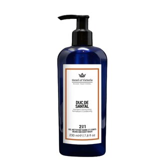 Henri et Victoria Gel nettoyant 2 en 1 barbe et corps "Duc de Santal" (230ml/7.8oz) Henri et Victoria Gel nettoyant 2 en 1 barbe et corps "Duc de Santal" (230ml/7.8oz)