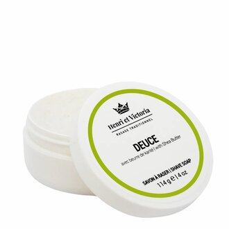 Henri et Victoria Savon à raser avec beurre de karité "Deuce" (114g/4.0oz) Henri et Victoria Savon à raser avec beurre de karité "Deuce" (114g/4.0oz)