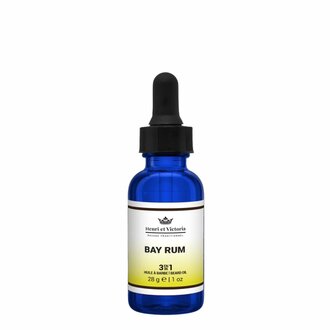 Henri et Victoria Huile à barbe 3 en 1 "Bay Rum" (28g/1.0oz) Henri et Victoria Huile à barbe 3 en 1 "Bay Rum" (28g/1.0oz)