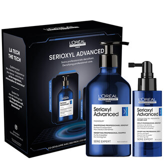 L'Oréal Professionnel Duo densifiant "Serioxyl Advanced" (500ml/16.9oz, 90ml/3.04oz) L'Oréal Professionnel Duo densifiant "Serioxyl Advanced" (500ml/16.9oz, 90ml/3.04oz)