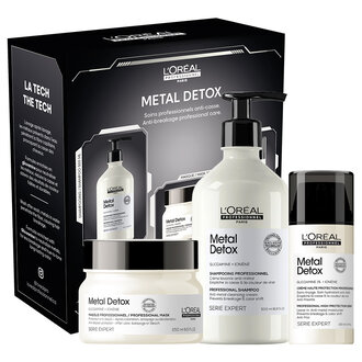 L'Oréal Professionnel Trio anti-casse "Metal Detox" (500ml/16.9oz, 250ml/8.5oz, 100ml/3.4oz) L'Oréal Professionnel Trio anti-casse "Metal Detox" (500ml/16.9oz, 250ml/8.5oz, 100ml/3.4oz)