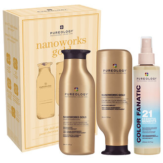Pureology Trio régénérant "NanoWorks Gold" (2x 266ml/9.0oz, 200ml/6.7oz) Pureology Trio régénérant "NanoWorks Gold" (2x 266ml/9.0oz, 200ml/6.7oz)