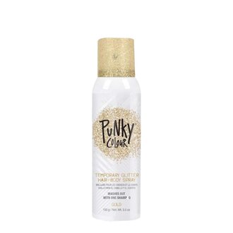 Punky Colour Spray brillant cheveux et corps "Glitter Hair + Body Spray" (100g/3.5oz) - Or