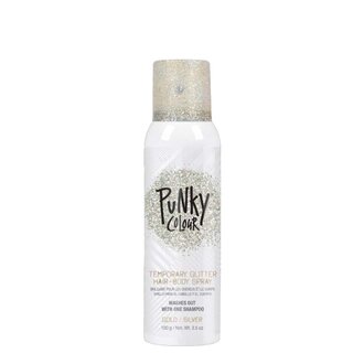 Punky Colour Spray brillant cheveux et corps "Glitter Hair + Body Spray" (100g/3.5oz) - Or/Argent