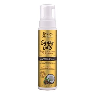 Every Strand Simply Curls Shea & Coconut Oil Extracts Frizz-Free Curl Styling Foam (236ml/8.0oz)