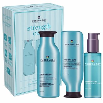 Pureology Trio réparateur "Strength Cure" (2x 266ml/9.0oz, 100ml/3.4oz) Pureology Trio réparateur "Strength Cure" (2x 266ml/9.0oz, 100ml/3.4oz)