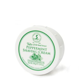 Taylor of Old Bond Street Crème à raser en bol - Menthe poivrée (150g/5.3oz) Taylor of Old Bond Street Crème à raser en bol - Menthe poivrée (150g/5.3oz)