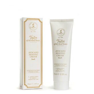 Taylor of Old Bond Street Shaving Cream Tube - Avocado (75ml/2.5oz)