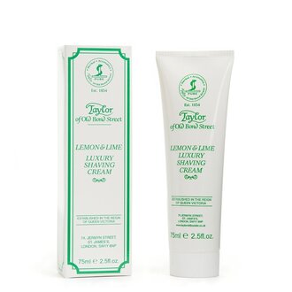 Taylor of Old Bond Street Shaving Cream Tube - Lemon & Lime (75ml/2.5oz)
