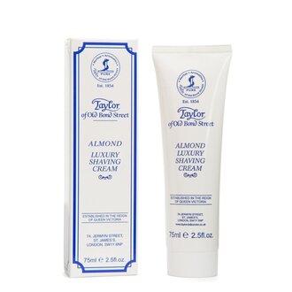 Taylor of Old Bond Street Shaving Cream Tube - Almond (75ml/2.5oz)