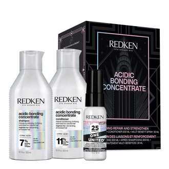 Redken 5Th Avenue NYC Duo soin réparateur de liaisons "Acidic Bonding Concentrate" (2x 300ml/10.1oz) Redken 5Th Avenue NYC Duo soin réparateur de liaisons "Acidic Bonding Concentrate" (2x 300ml/10.1oz)