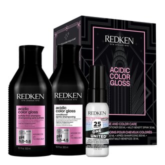 Redken 5Th Avenue NYC Duo soin brillance "Acidic Color Gloss" (2x300ml/10.1oz) Redken 5Th Avenue NYC Duo soin brillance "Acidic Color Gloss" (2x300ml/10.1oz)
