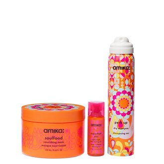 amika: Trio soins nourrissant & coiffant "Soft Strand Manifestation" (250ml/8.0oz, 64ml/1.8oz, 20ml/0.67oz)