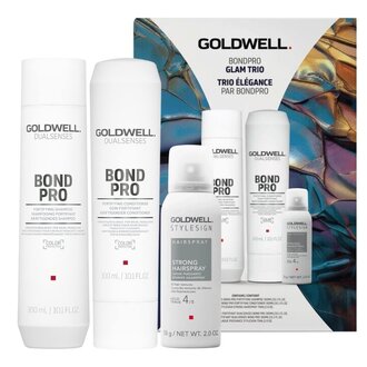 Goldwell. Trio élégance fortifiant "Bond Pro" (2x300ml/10.1oz, 58g/2.0oz) Goldwell. Trio élégance fortifiant "Bond Pro" (2x300ml/10.1oz, 58g/2.0oz)