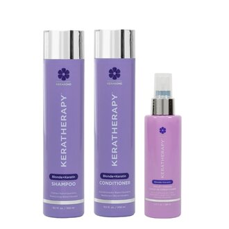 Keratherapy Trio blonde "Keep It Blonde" (2x 300ml/10.1oz, 110ml/3.7oz)