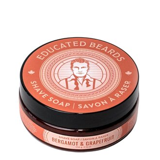 Educated Beards Savon à  raser "Bergamot & Grapefruit" (114g/4.0oz)