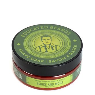 Educated Beards Savon à raser "Smoke and Moss" (114g/4.0oz) Educated Beards Savon à raser "Smoke and Moss" (114g/4.0oz)
