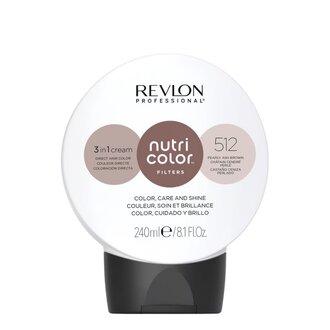 Revlon Professional Crème 3 en 1 "Nutri Color Filters" / 512 - Châtain cendré perlé