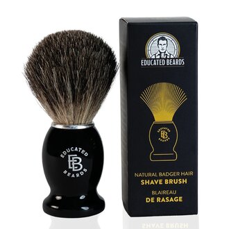 Educated Beards Blaireau de rasage "100% Natural Badger" - Medium (22mm/0.87")
