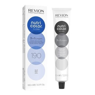 Revlon Professional Crème 3 en 1 "Nutri Color Filters" (100ml/3.3oz) 190 - Bleu