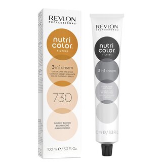 Revlon Professional Crème 3 en 1 "Nutri Color Filters" (100ml/3.3oz) 730 - Blond doré Revlon Professional Crème 3 en 1 "Nutri Color Filters" (100ml/3.3oz) 730 - Blond doré