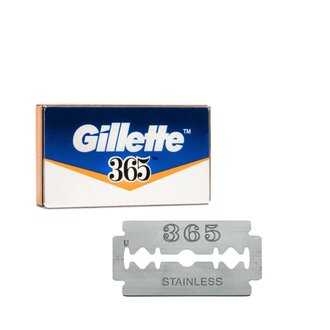 Lames de rasoir à double tranchant 365 en acier inoxydable - (Paquet de 5)