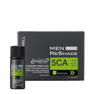 Goldwell. 5CA - Cool Ash Light Brown / Men ReShade Power Shot (4x 20ml/0.6oz)