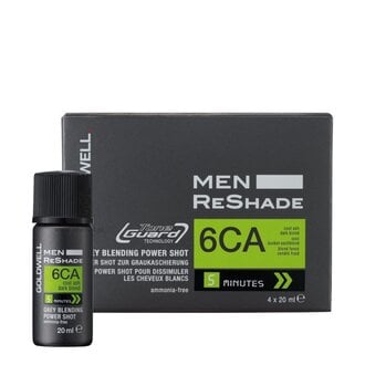 Goldwell. 6CA - Blond foncé cendré froid / Coloration Power Shot "Men ReShade" (4x 20ml/0.6oz)