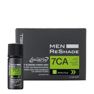 Goldwell. 7CA - Blond moyen cendré froid / Coloration Power Shot "Men ReShade" (4x 20ml/0.6oz)